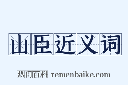 山臣近义词是什么意思的图片